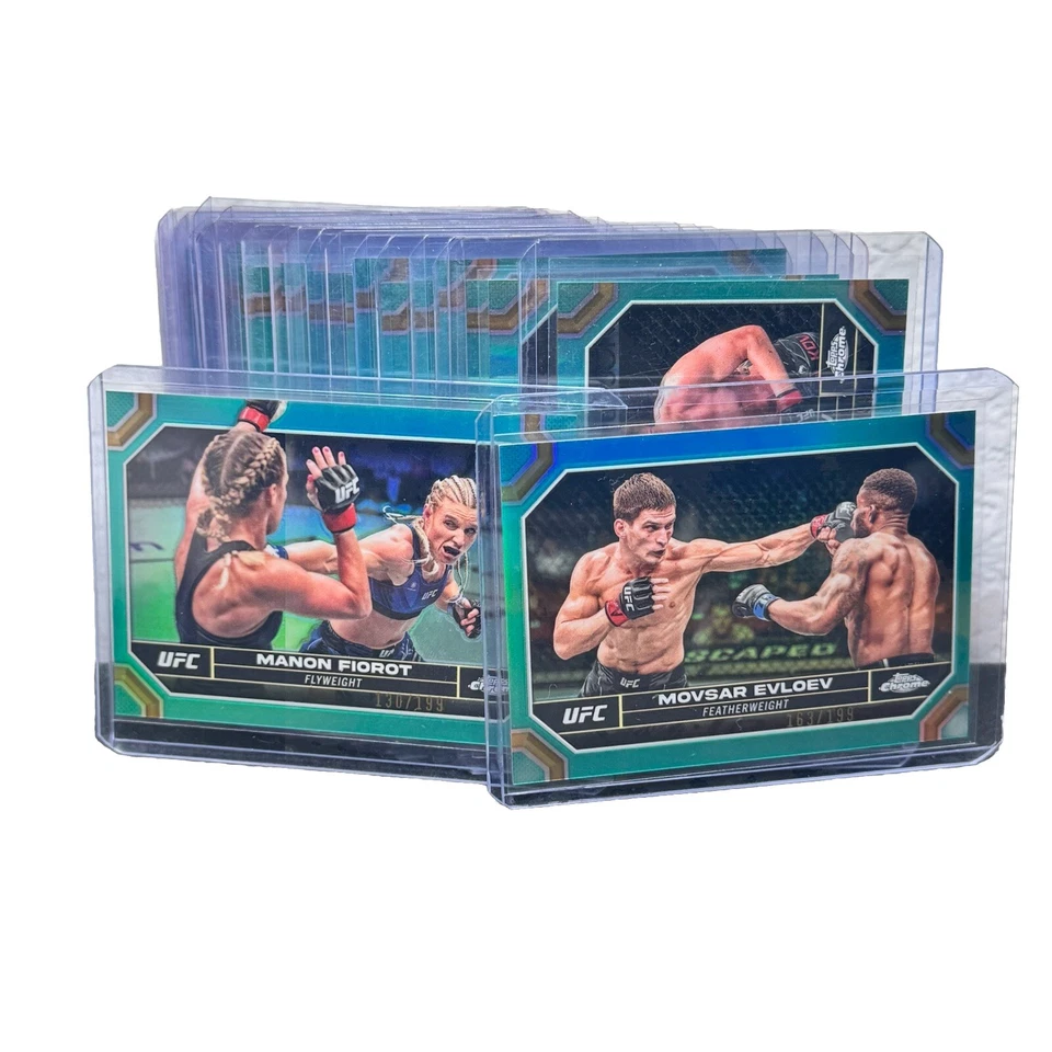 2024 Topps Chrome UFC Aqua Refractor /199 - COMPLETE YOUR SET - Pick Your Cards - Image 1 of 1