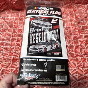 BRAD KESELOWSKI #2 DISCOUNT TIRE 28"X40" VERTICAL BANNER FLAG NEW WINCRAFT - Picture 1 of 5