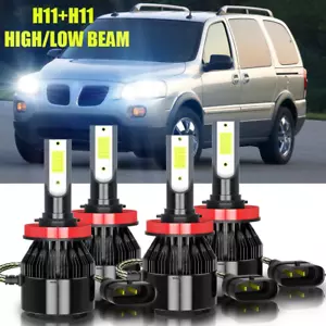 Kit combo de bombillas de faros LED para Pontiac Montana 2005-2009 6000 k - Imagen 1 de 12