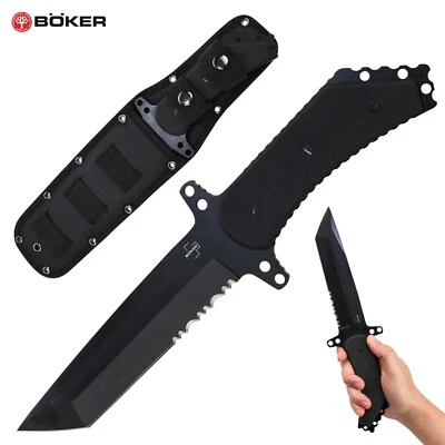 BÖKER Boker Plus 440C Armed Forces Tactical Fixed Blade Knife (13"/7.3"Blade)