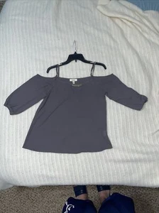 Meraki Women's Gray Blouse In Small - Picture 1 of 6