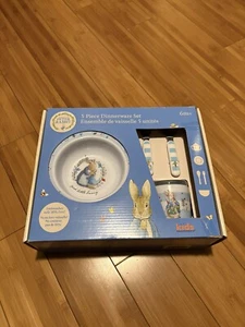 Kids Childrens Preferred Beatrix Potter Peter Rabbit 4 Piece Dinnerware Set New - Picture 1 of 10
