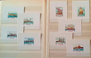 UAE fujeira extremely rare deluxe complete thick issues set of vessels. Mnh - Picture 1 of 1