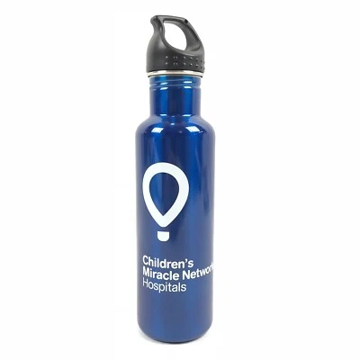 Childrens Hospital h2go Bolt Stainless Steel Bottle Threaded Lid 24 oz Blue - Image 1 of 4