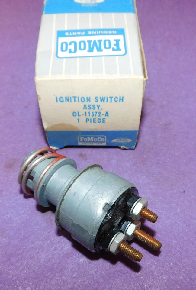 1950 年 1951 年水星乘用车 1951 年福特 F-1 F-2 卡车 NOS IGNITION 开关 — 第 1/4 张图片