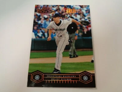 2004 Playoff Honors Credits Shigetoshi Hasegawa Card #176 #33/100 - Image 1 of 2