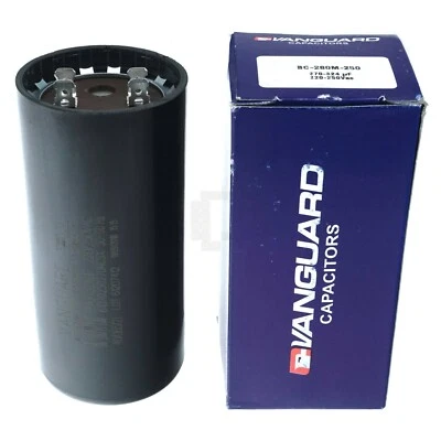 Vanguard BC-280M-250 Electric Motor Start Capacitor, 270-324 uF, 220-250 VAC