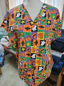 Womens Medical Large Scrub Top - Picture 1 of 2