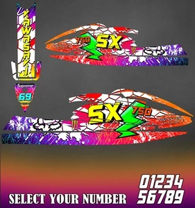 Jet Ski Graphics Kit Decals Wrap For Kawasaki 750 SX 1992-1998 stickers - Picture 1 of 1
