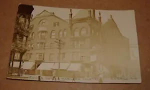 C1910 Julien Hotel & Marlowe Theater Chicago Illinois RPPC IL Town View - Imagen 1 de 3