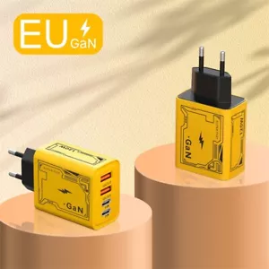 120W Ladegerät 2x USB+ 2x Typ C Netzteil PD 4 Port für Laptop Handy EU Stecker - Bild 1 von 5