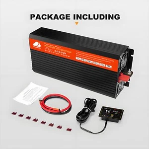 CloudPath 3000W/6000W Pure Sine Wave Power Inverter 12V-240V USB Caravan Boat - Picture 1 of 15