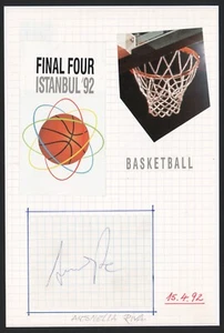 ANTONELLA RIVA Authentic hand Autograph 1992 eurobasket pasted to the page - Picture 1 of 2