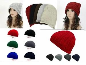 Damenmütze Herrenmütze Strickmütze Wintermütze Baskenmütze Hut Wollmütze Beanie - Picture 1 of 36
