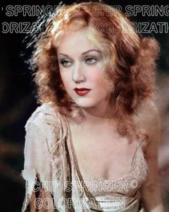 FAY WRAY STAR OF KING KONG SEXY PORTRAIT #1 BEAUTIFUL COLOR BY CHIP SPRINGER - Picture 1 of 1