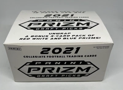 2021 Panini Prizm Draft Picks Football Cello Value Pack Box  - New - Image 1 of 4