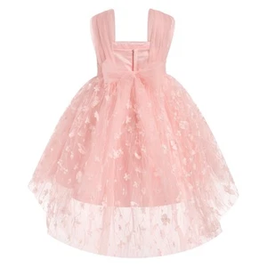 Flower Girls Butterfly High Low Tutu Dress for Kids Baby First Communion Wedd... - Picture 1 of 7