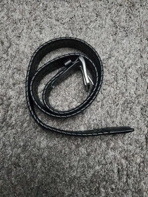 Cinturón para hombre Wrangler cuero negro palmeado talla 32/80 Foto 1 de 4