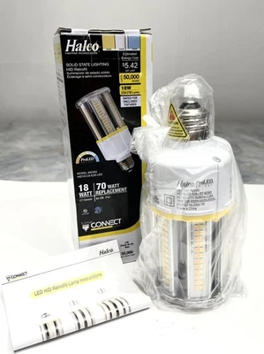 HALCO ProLED 82362 HID18-CS-E26-LED 18 Watt LED Corn Cob Tunable White E26 NEW - Image 1 of 4