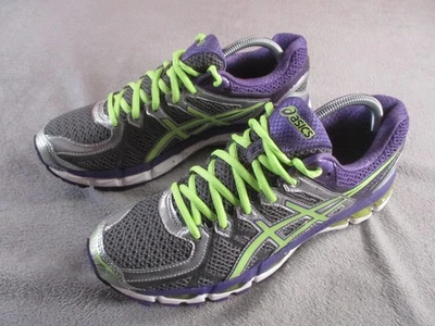 Asics Gel-Kayano 21 Shoes Womens Size 11 Purple Gray Lime Running Support T4J5N - Image 1 of 4
