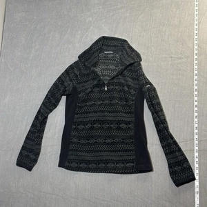 Columbia Women's Diamond Quilt Print 1/2 Zip Fleece Jacket Gray Size Medium - Picture 1 of 9