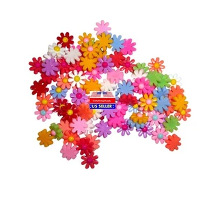 25 Stck. kleine Gänseblümchen Blume mehrere Farben 12 mm Harz Flatback Cabochon Nailart - Bild 1 von 2