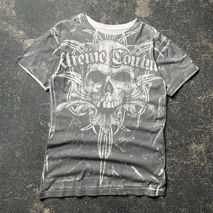 Cyber Y2K skull Xtreme Couture Tee - Picture 1 of 4