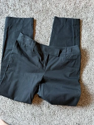 Ladies Sz 6 Petite Ann Taylor Loft black khaki pants - Image 1 of 3