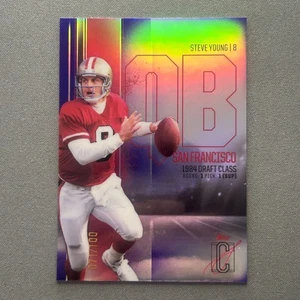 2024 Topps Chrome Signature Class Steve Young Chrome Purple /100 #BCV-55 49ers - Bild 1 von 4