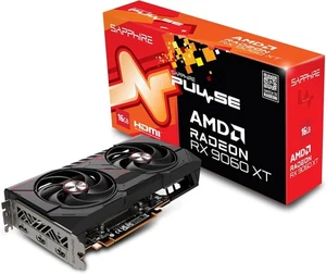Sapphire Radeon RX 9060 XT OC PULSE 16GB GDDR6 Graphics Card, RDNA4, 2048 Stream - Picture 1 of 5