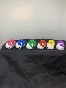 Set Of 6 Multicolor 2012 Tomy Hello Kitty 2 Inch DieCast Metal Cars - Picture 1 of 9