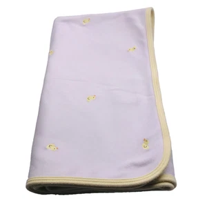 Manta bebé Carters patos blanca amarilla bordada 100% algodón recepción - Imagen 1 de 7