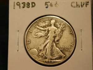 1938 D Walking Liberty Half    Item # 3746 - Picture 1 of 2