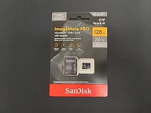 NEW SanDisk SDSQXBZ-128G-AWCKA 128GB ImageMate PRO microSDXC UHS-1 Memory Card - Picture 1 of 2