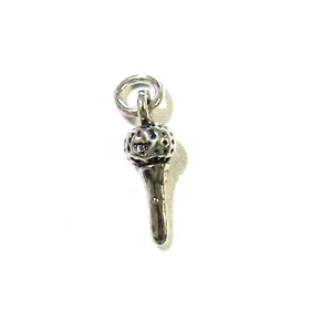 STERLING SILVER GOLF BALL TEE CHARM #2G200473 - Picture 1 of 2
