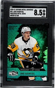 2020 Skybox Precious Metal Gems PMG Green SSP Jake Guentzel /10 Penguins SGC 8.5 - Picture 1 of 2