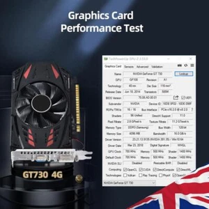 GT730 Desktop Video Card HD+VGA+DVI DDR3 4GB Computer Graphics Cards PCI-E2.016X - Picture 1 of 11