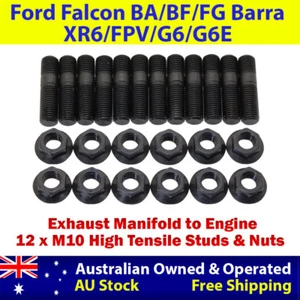 High Tensile Exhaust Manifold Studs & Nuts Kit For Ford Falcon XR6 BA/BF/FG FPV - Picture 1 of 5