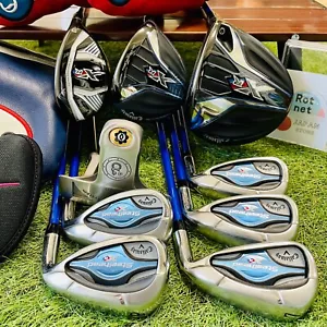 Women Callaway Fullset XR 1w 5w 5ut Iron 789PS 9pics L Flex Golf Club Ladies - Picture 1 of 24