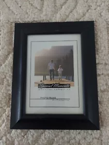  NEW SPECIAL MOMENTS BLACK WOOD 5×7 PICTURE FRAME TABLE TOP / WALL - Picture 1 of 4