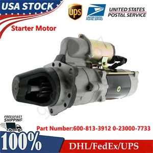 Starter Motor For Komatsu 6D114 24V 12T 600-813-3912 0-23000-7733 0351-702-0223 - Foto 1 di 6