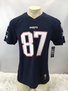 NFL Football Team Bekleidung New England Patriots #87 Gronkowski Youth Größe XL Neu mit Etikett - Bild 1 von 9