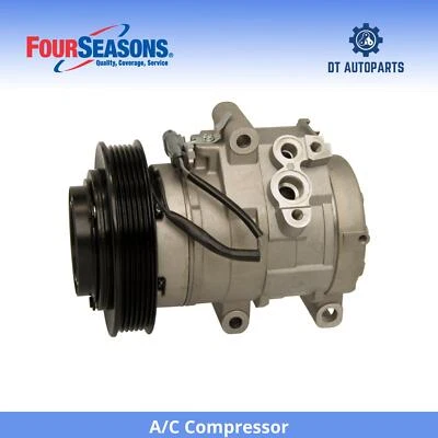 For 2004-2012 GMC Canyon A/C Compressor 4 Seasons 2005 2006 2007 2008 2009 2010 - Image 1 of 4