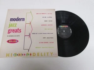 33 LP-12 in.-JAZZ-CROWN 5212-Modern Jazz Greats-various artists (Young,Parker) - Picture 1 of 1