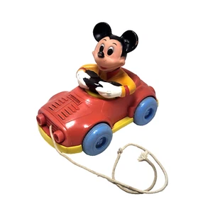 Kohner Walt Disney Co. Mickey Mouse Pull Along Toy Vintage 1973 - Picture 1 of 8