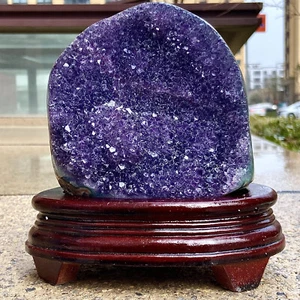4.32LB Natural Uruguayan Amethyst Cluster purse Cave mineral Specimen - Bild 1 von 18