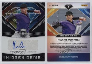 2020 Panini Elite Extra Edition Hidden Gems Black Helcris Olivarez #HG-HO Auto