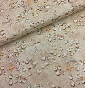 Elizabeths Studio – Landscape Medley – Sand & Shells  - 555E-SAND, Fabric BTY - Picture 1 of 2