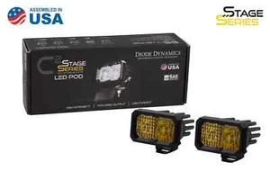 Diode Dynamics SS2 Sport Amber Universal Combo Light Pod Set w/ Amber Backlight - Picture 1 of 7