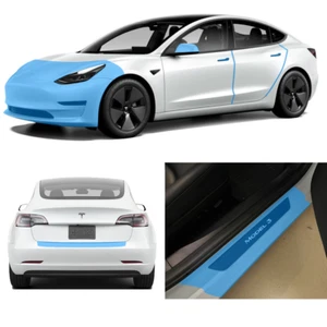 Bumper Hood Fenders Door Handles Sills Edge Guards Kit XPEL PPF Tesla Model 3 - Picture 1 of 3